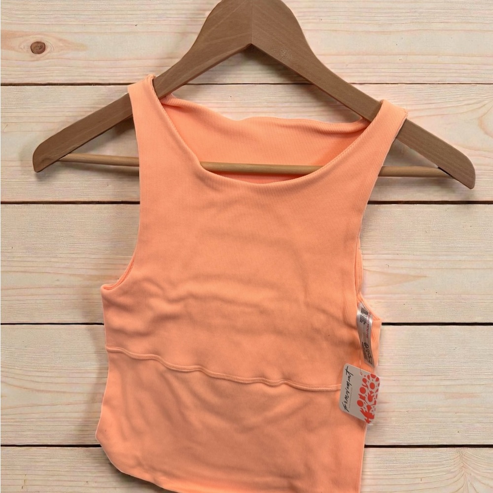 FP Movement by Free People Free Throw Unwind Cami Neon Clementine NWT - Picture 6 of 8